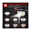 JNDFOFC Linterna frontal recargable 1200 lúmenes con_4