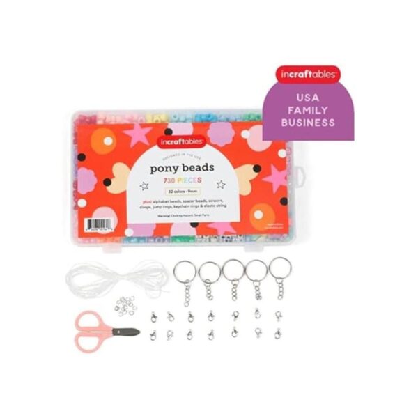 Incraftables Cuentas de poni para hacer pulseras de 0.354