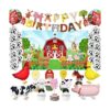 Juego de fiesta de cumpleaños de animales de granja telón_1