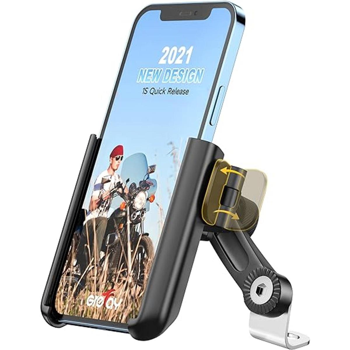 Grefay Soporte para teléfono de motocicleta 1S de
