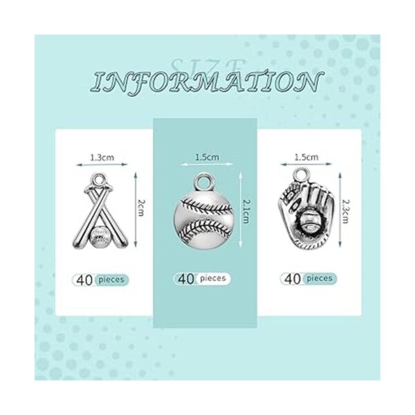 Junkin 120 dijes de béisbol de aleación de plata de