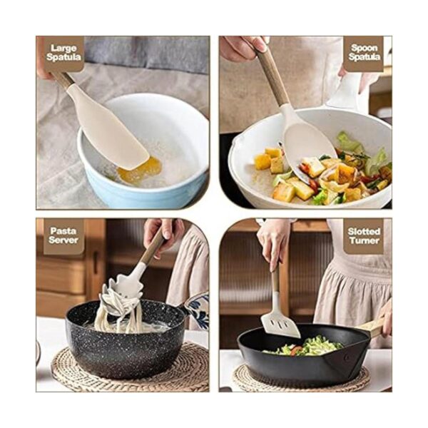 Juego de utensilios de cocina de silicona 9 piezas