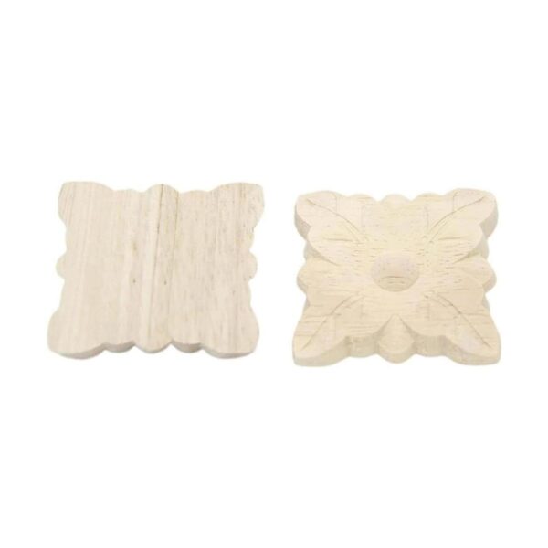 Apliques decorativos de madera 4 unidades de apliques