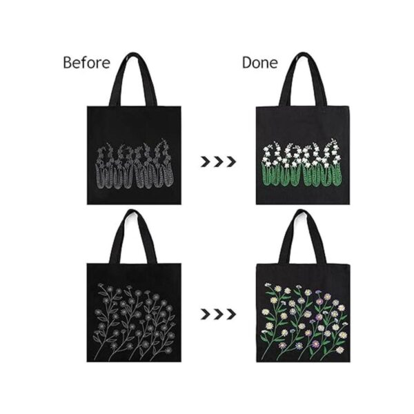 Homiton Juego de 2 bolsas de lona con patrones para