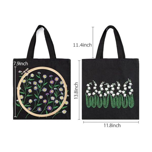 Homiton Juego de 2 bolsas de lona con patrones para