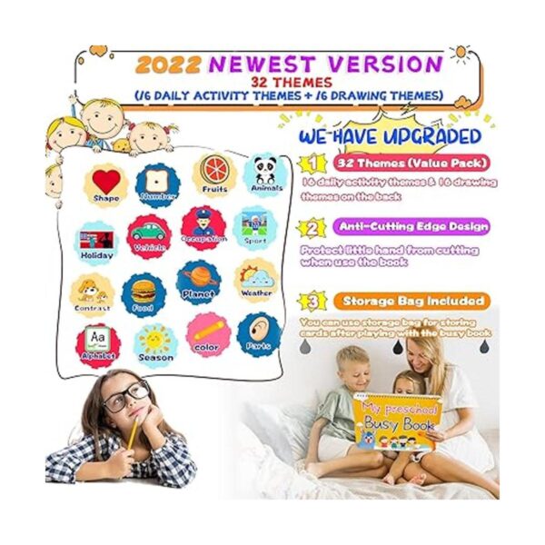 HeyKiddo Libro Busy Book para niños pequeños juguetes_2