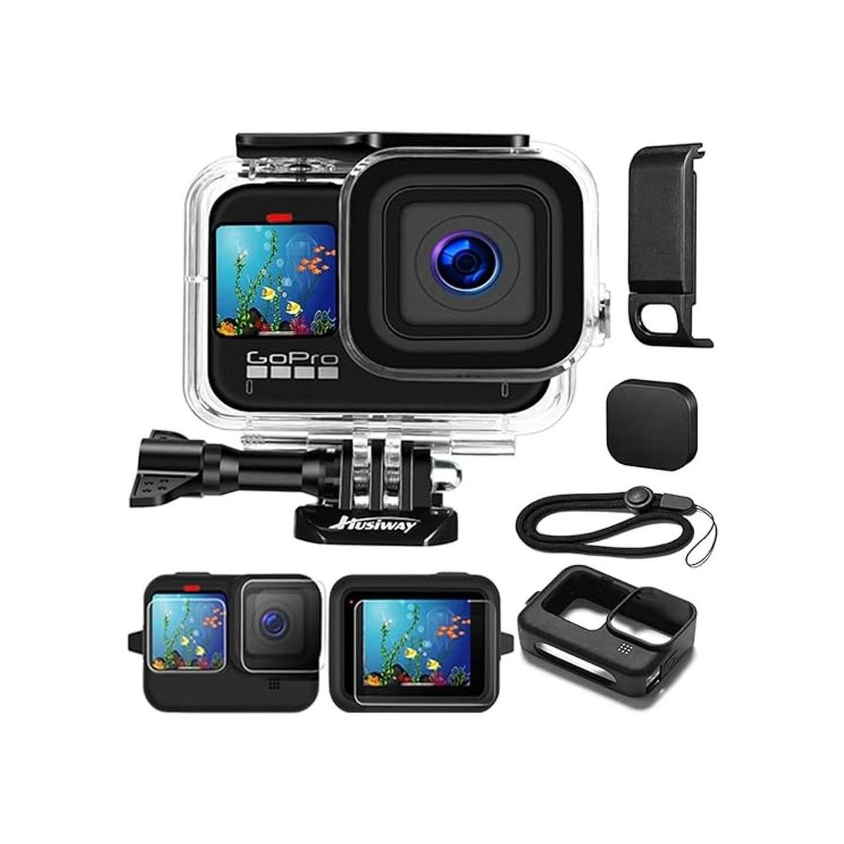 Husiway Carcasa impermeable para GoPro Hero 1110 y 9
