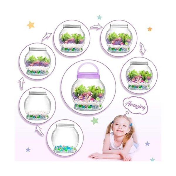 Kit de terrario iluminado para niños con juguetes de_2