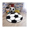 JeogYong Alfombra de fútbol suave y cómoda temática de