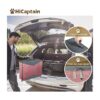 HiCaptain Caja de arena para gatos de viaje con tapa y_4
