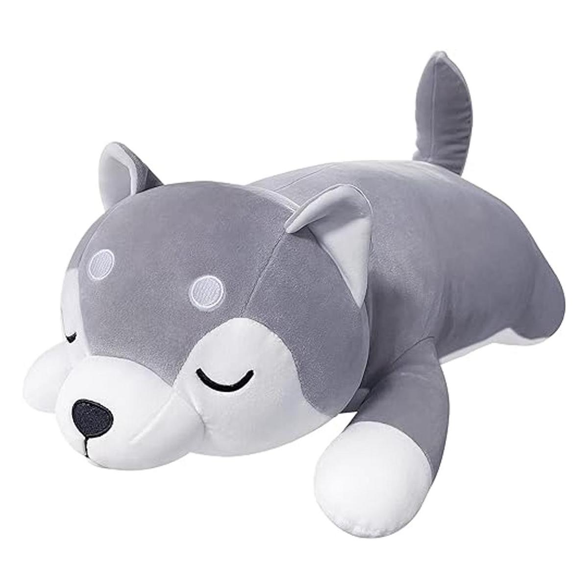 Husky Almohada de animales de peluche almohada corporal