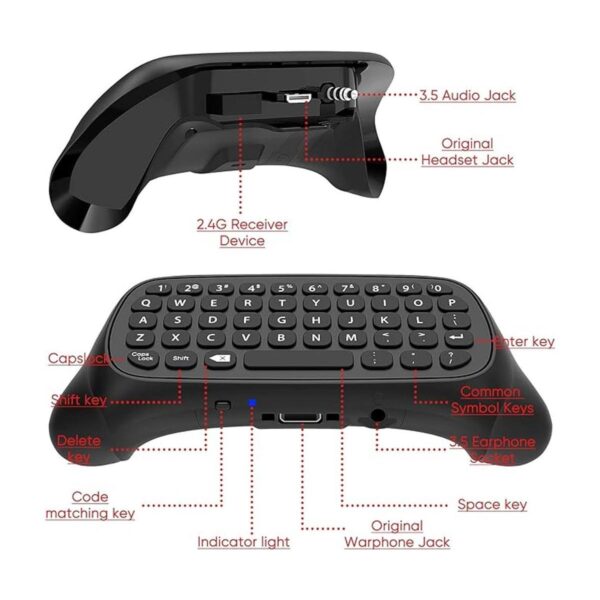 Teclado controlador para Xbox Series XS para Xbox One_5