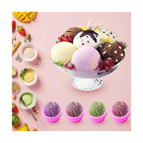 4 moldes para hacer velas 3D forma de bola de helado