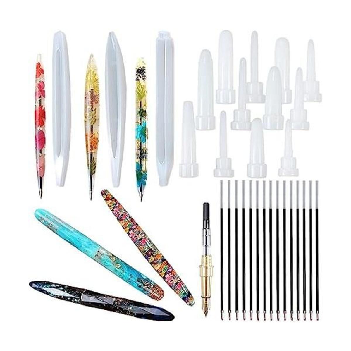 Kit de 22 moldes de silicona para bolígrafo estilográfico