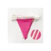 Kit de guirnalda de banderín de tela rosa fuerte de 32