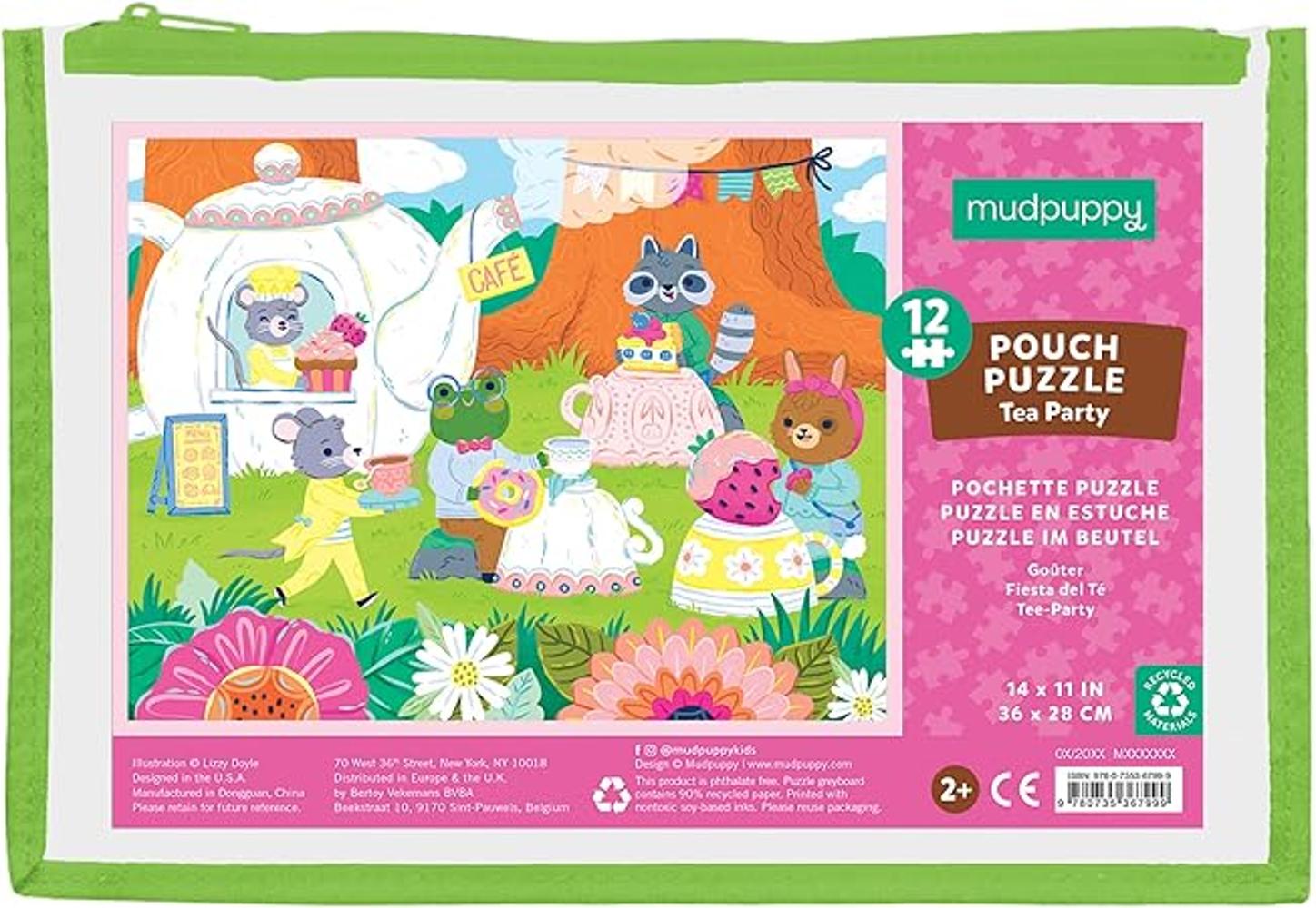 Mudpuppy Rompecabezas para fiestas de té 12 piezas 14.0