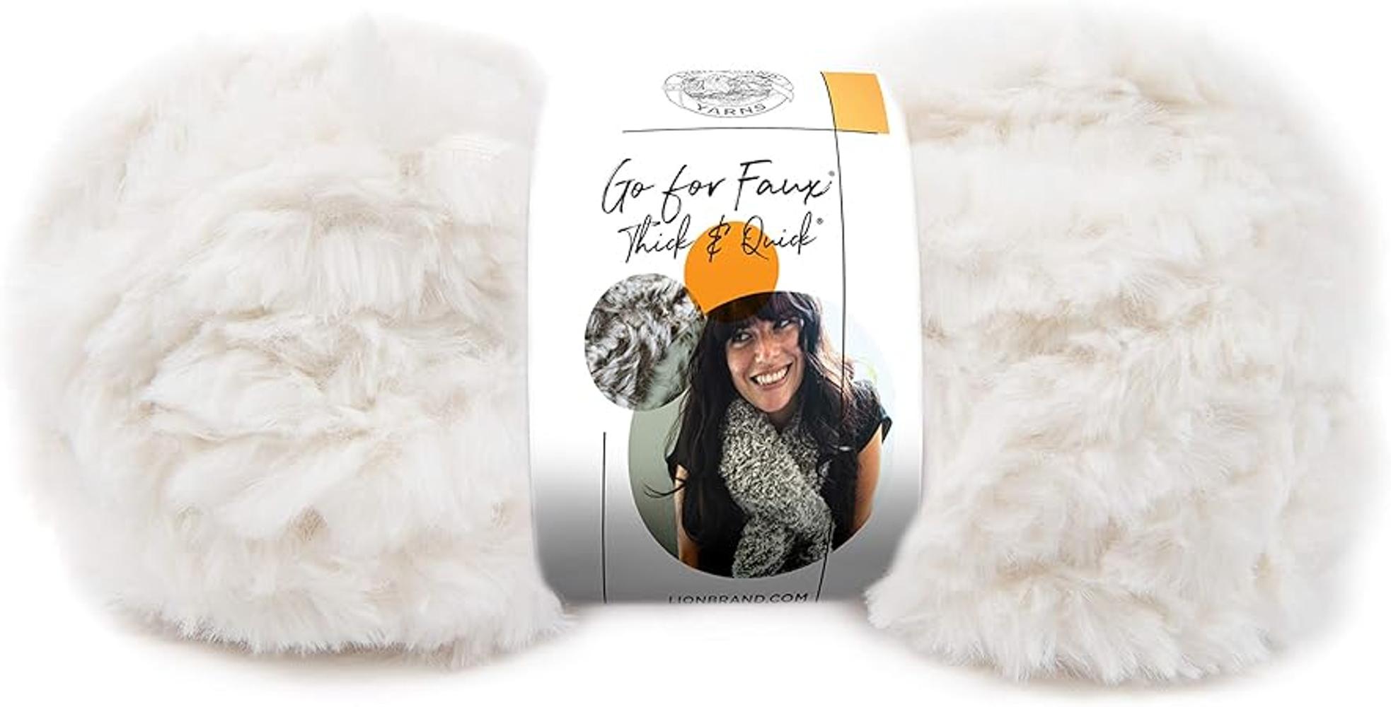 1 madeja Lion Brand Yarn Go for Faux Thick Quick Bulky