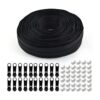 3 Rollo de cremallera de nailon de 10 yardas para coser