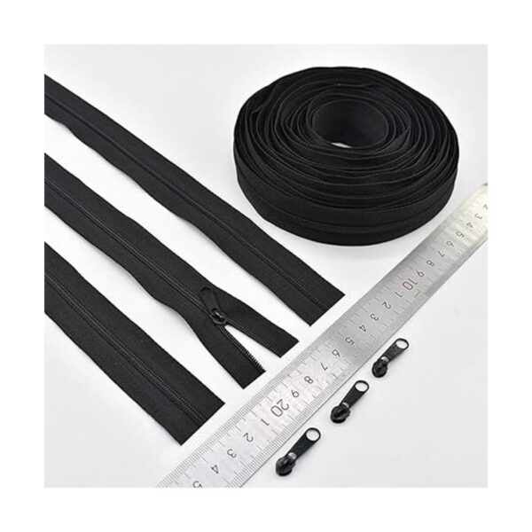 3 Rollo de cremallera de nailon de 10 yardas para coser