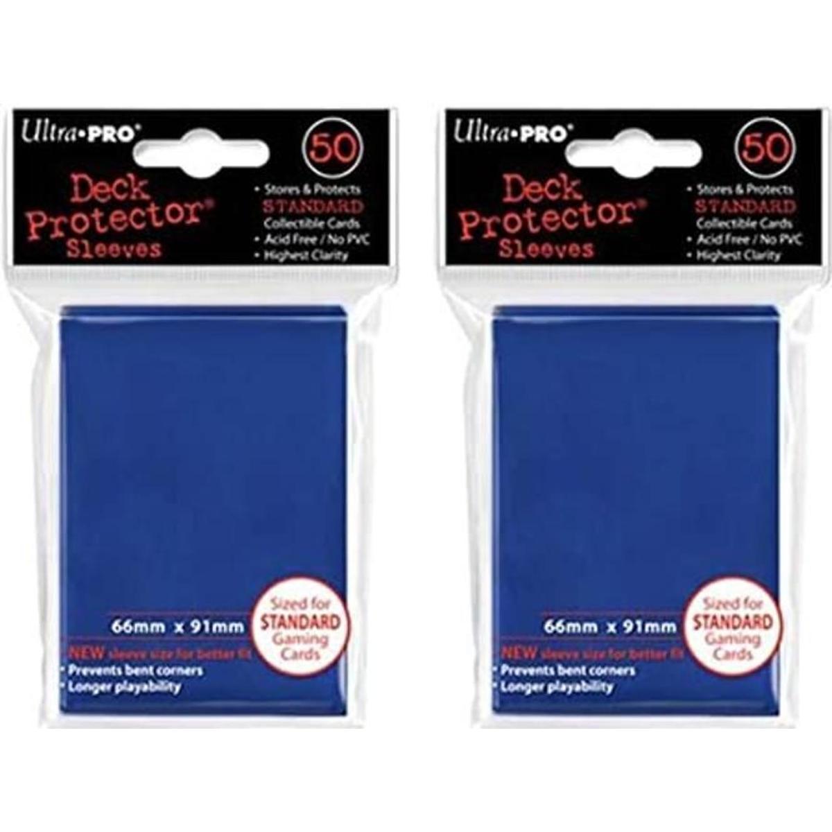 100 x Ultra Pro Azul Cubierta Protectores mangas