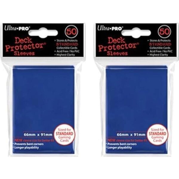 100 x Ultra Pro Azul Cubierta Protectores mangas_2