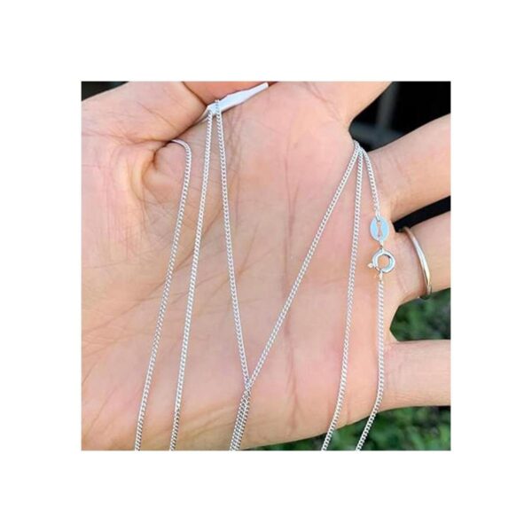 1 cadena Adabele auténtica de plata de ley 925 de 22