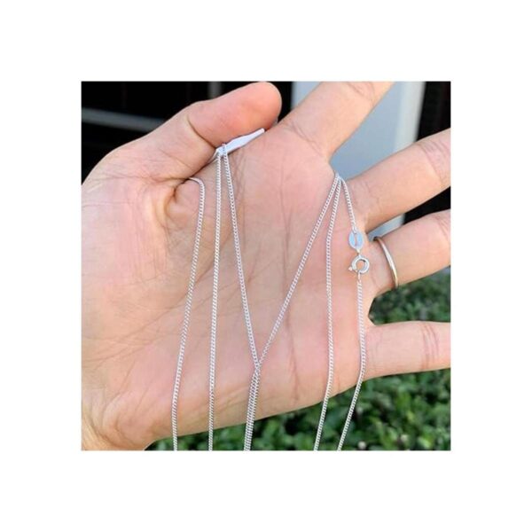 1 cadena Adabele auténtica de plata de ley 925 de 22
