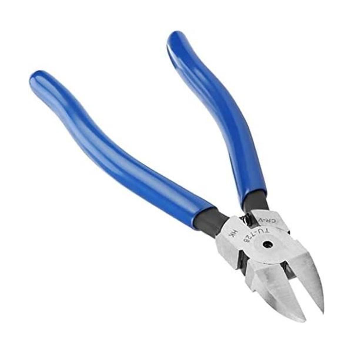 1 alicates de corte diagonal azul de 8 pulgadas