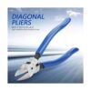 1 alicates de corte diagonal azul de 8 pulgadas
