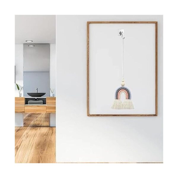 1 pieza de macramé arco iris colgante de coche Boho_5