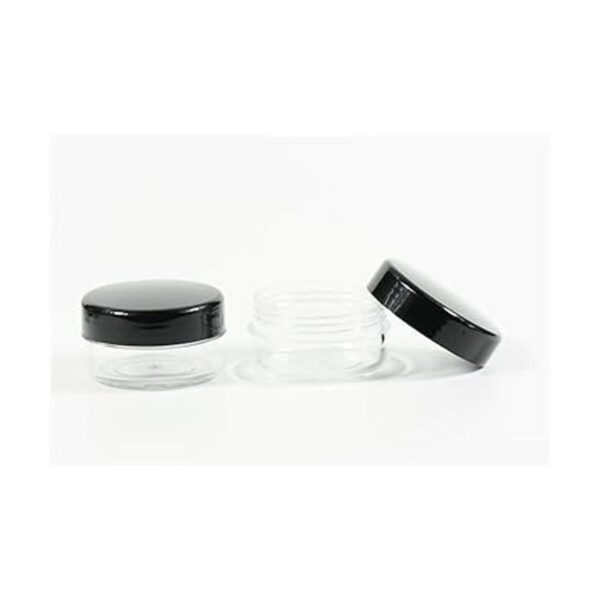 10 frascos de plástico transparente de 0.5 oz envases de_3
