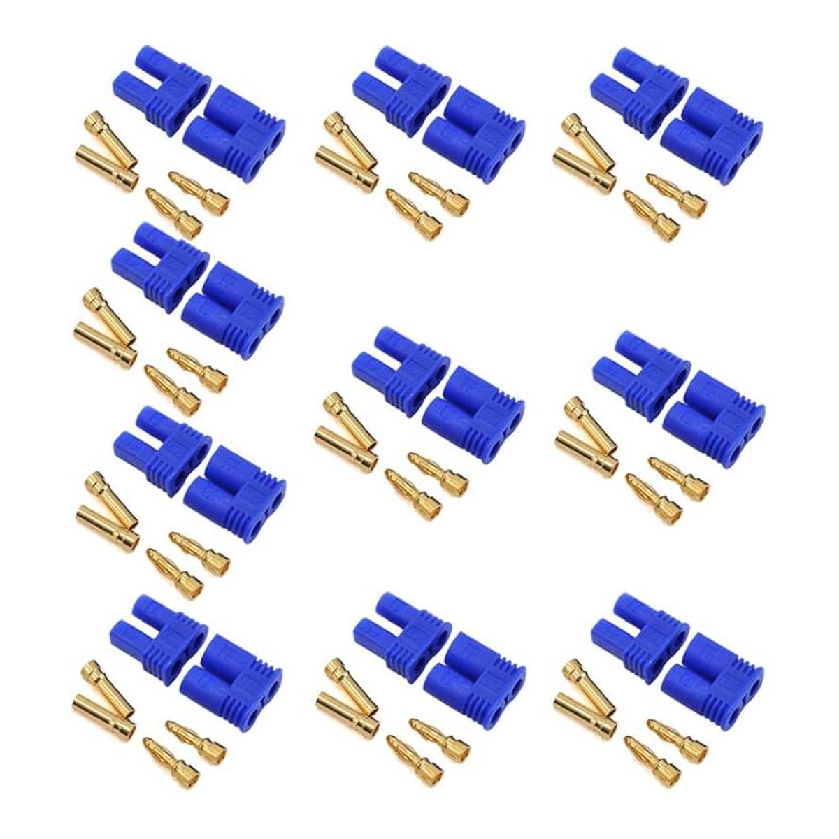 10 juegos EC2 conector de batería adaptador de enchufe RC