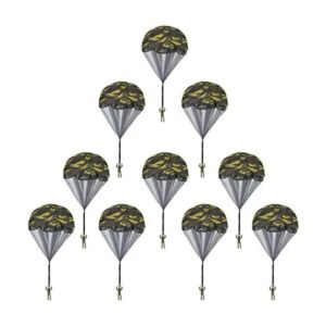 10 piezas de juguete de paracaídas de camuflaje Catcan