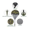 10 piezas de juguete de paracaídas de camuflaje Catcan