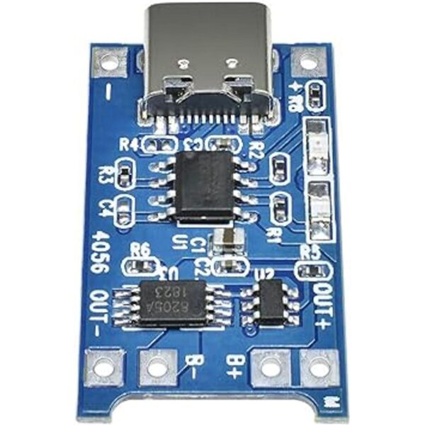 10 unidades TP4056 TipoC interfaz de entrada USB 5V 1A_5