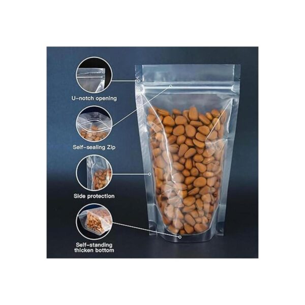 100 bolsas resellables bolsas transparentes de 5.1 x 7.9