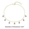 100 colgantes de diamantes de imitación con colgante de