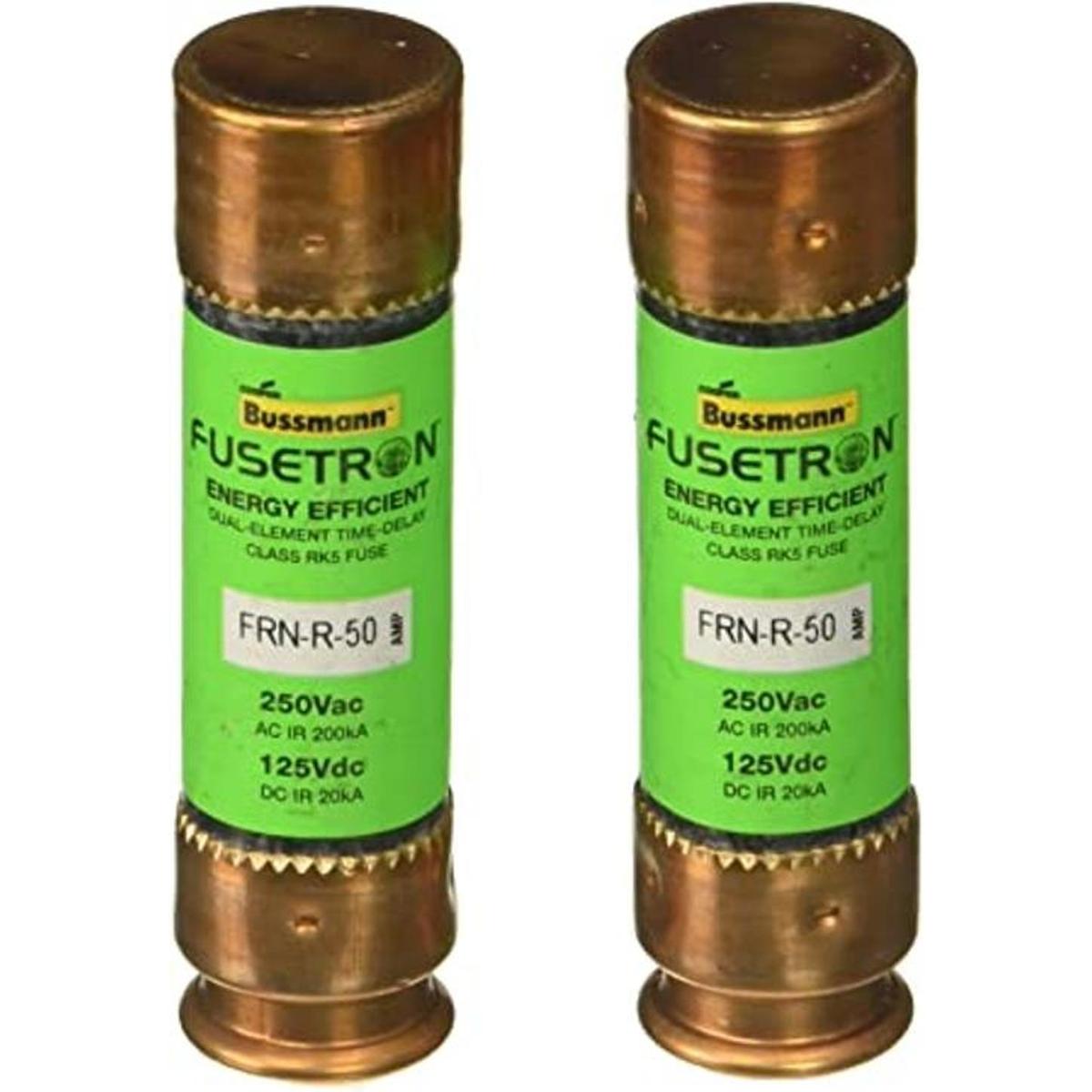 Bussmann BPFRNR50 50 Amp Fusetrón de doble elemento de
