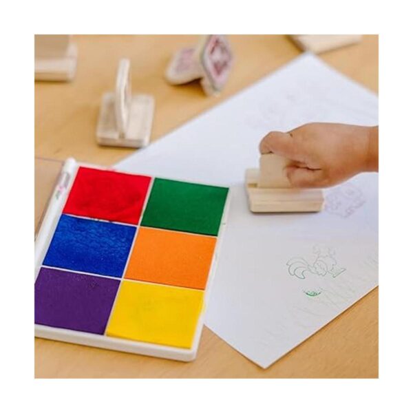 Almohadilla con tinta de 6 colores para sellos Melissa_2