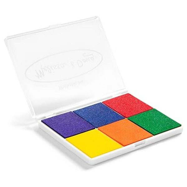 Almohadilla con tinta de 6 colores para sellos Melissa_4