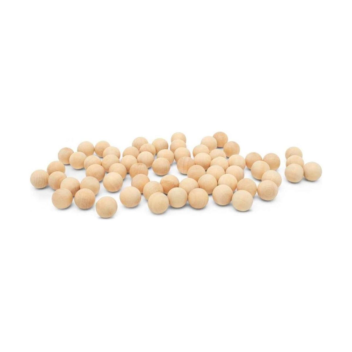 12 inch Wooden Balls Bag of 100 Unfinished Round Wood