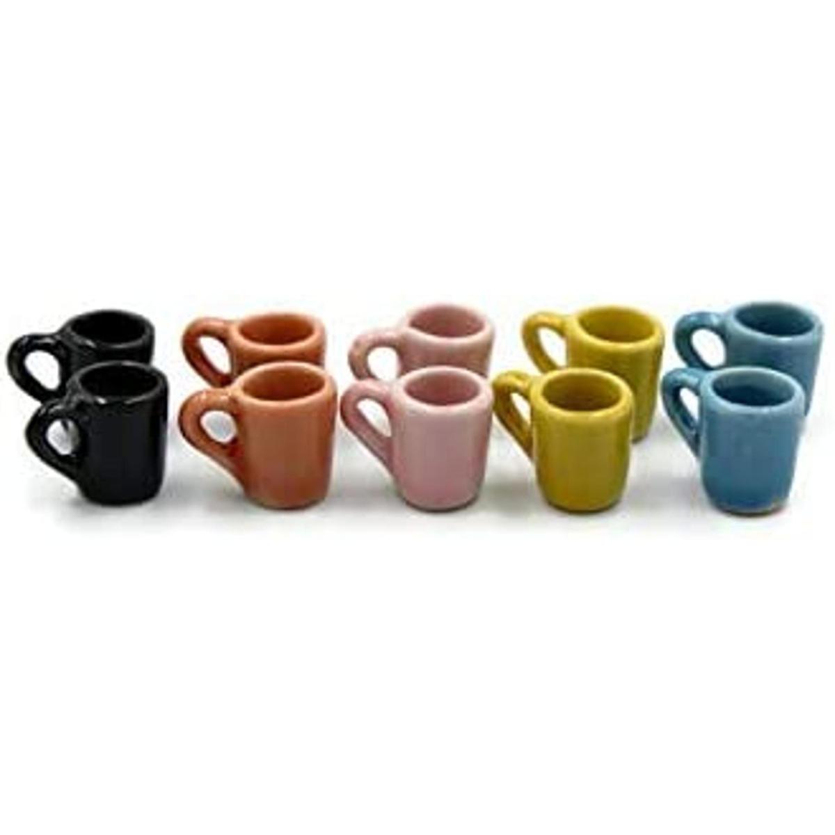10 mezcla de colores taza de café de cerámica taza de té