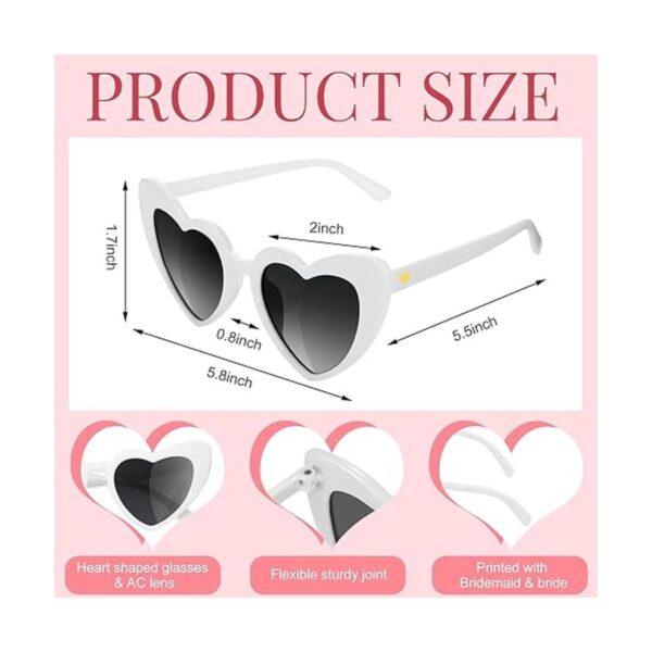 10 pares de lentes de sol en forma de corazón para novia_2