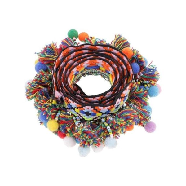 1 yarda pompón cuentas flecos cinta de costura DIY costura_3
