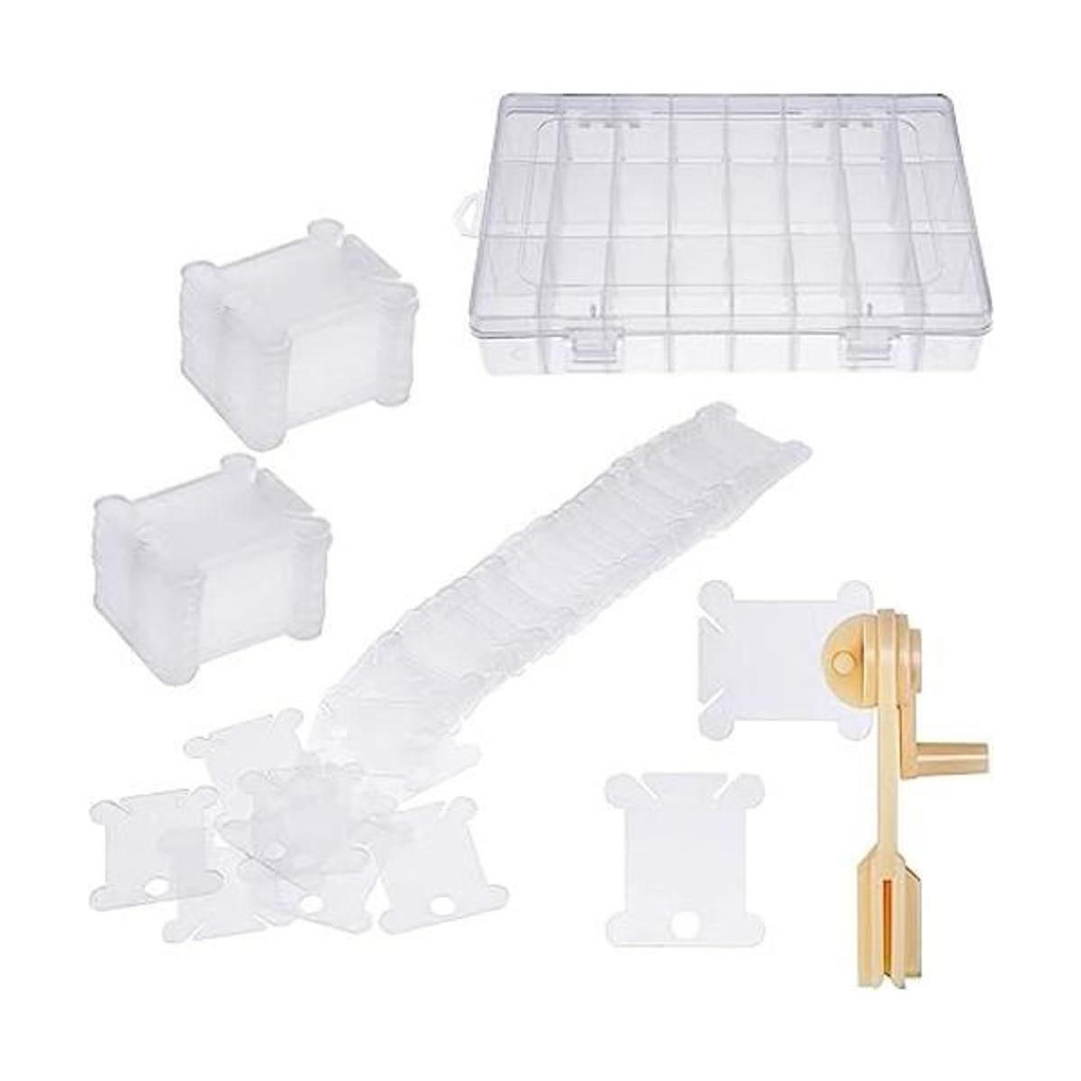 100 bobinas de plástico para punto de cruz bobinas de