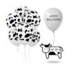 100 globos de vaca divertidos con estampado de vaca para_3