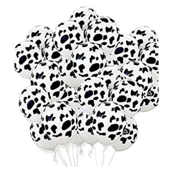 100 globos de vaca divertidos con estampado de vaca para_1