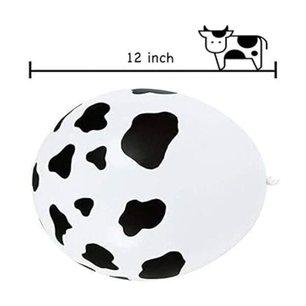 100 globos de vaca divertidos con estampado de vaca para_2