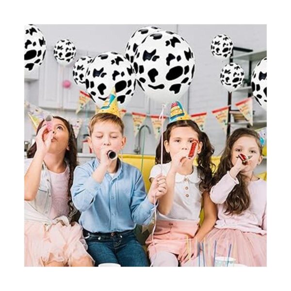100 globos de vaca divertidos con estampado de vaca para_6