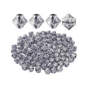 100 piezas de plata antigua platillo volador forma